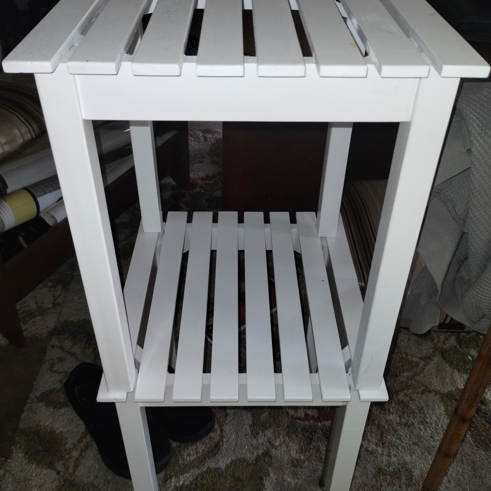 Home Interiors White Slatted Table Linen